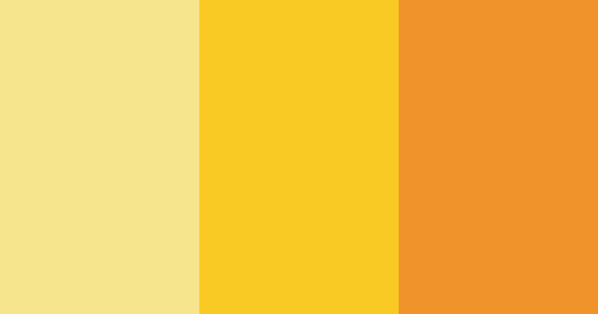 Download sunbeam serenade color palette PNG image (landscape)