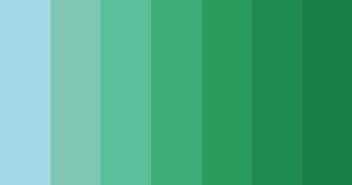 Download blue green bliss color palette PNG image (landscape)