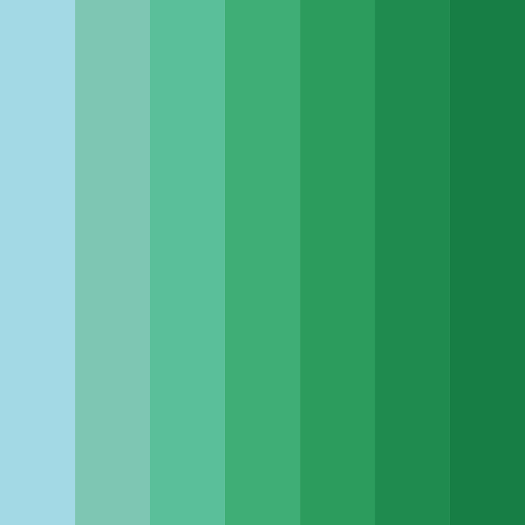 Download blue green bliss color palette PNG image (square)