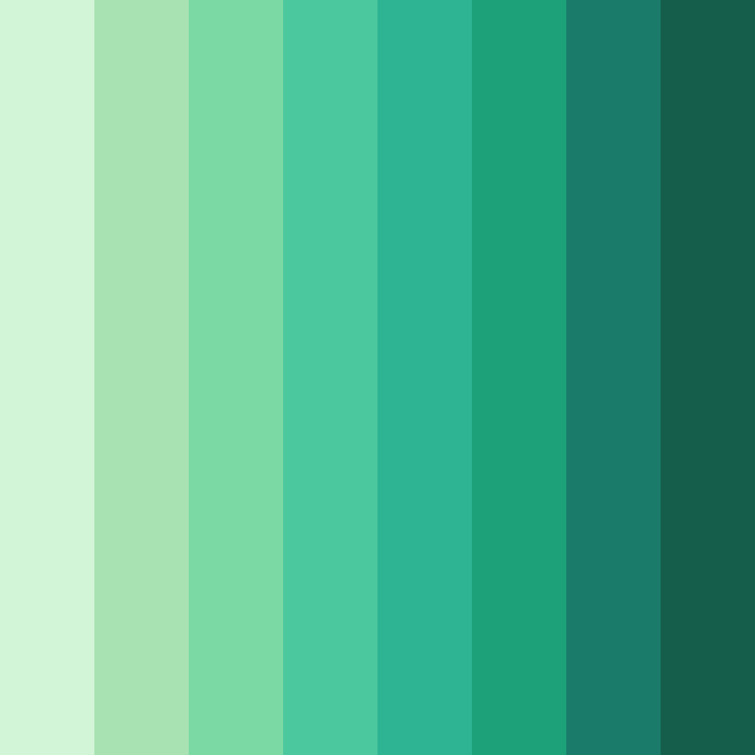 Download verdant symphony color palette PNG image (square)