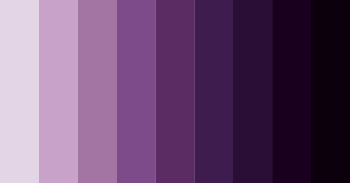 Download deep purple color palette PNG image (landscape)