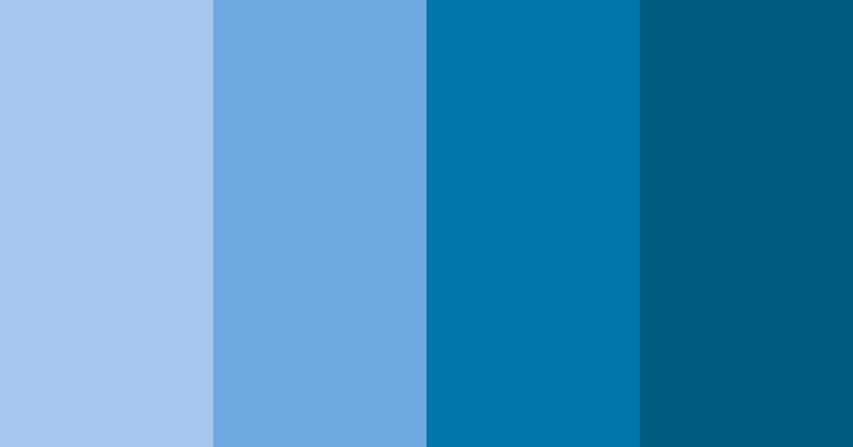 Download bright blue color palette PNG image (landscape)