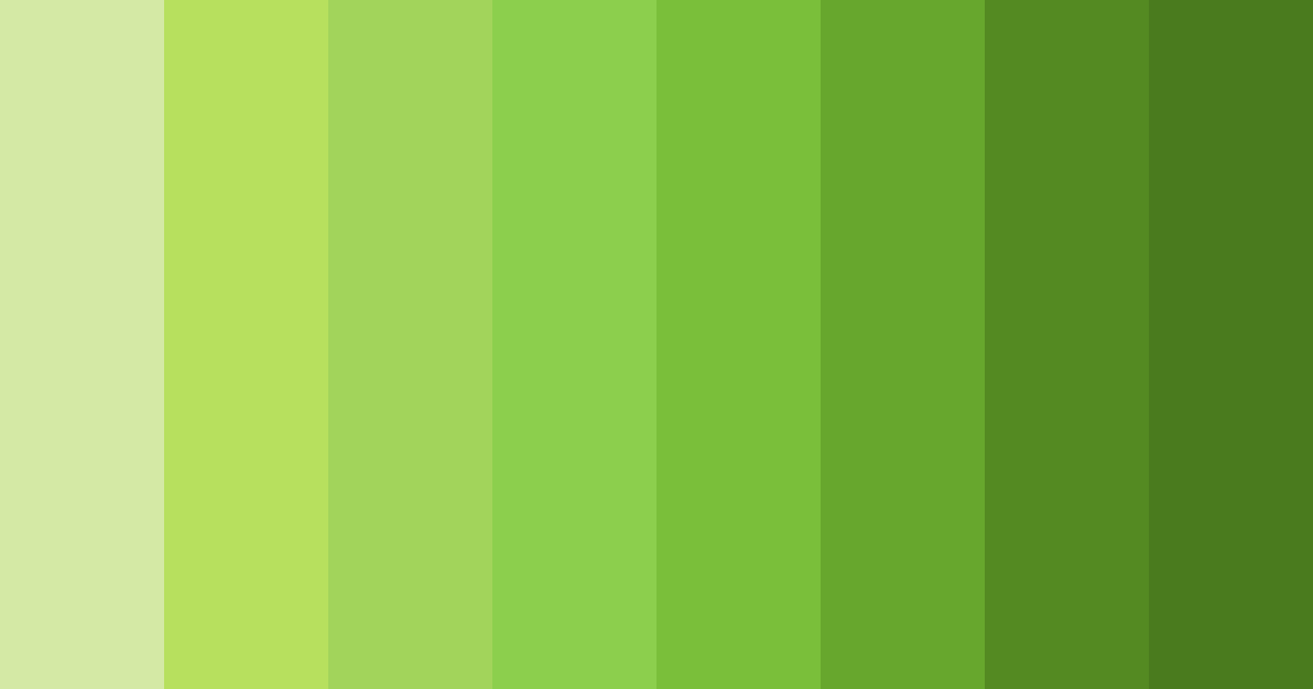 Download lush green symphony color palette PNG image (landscape)