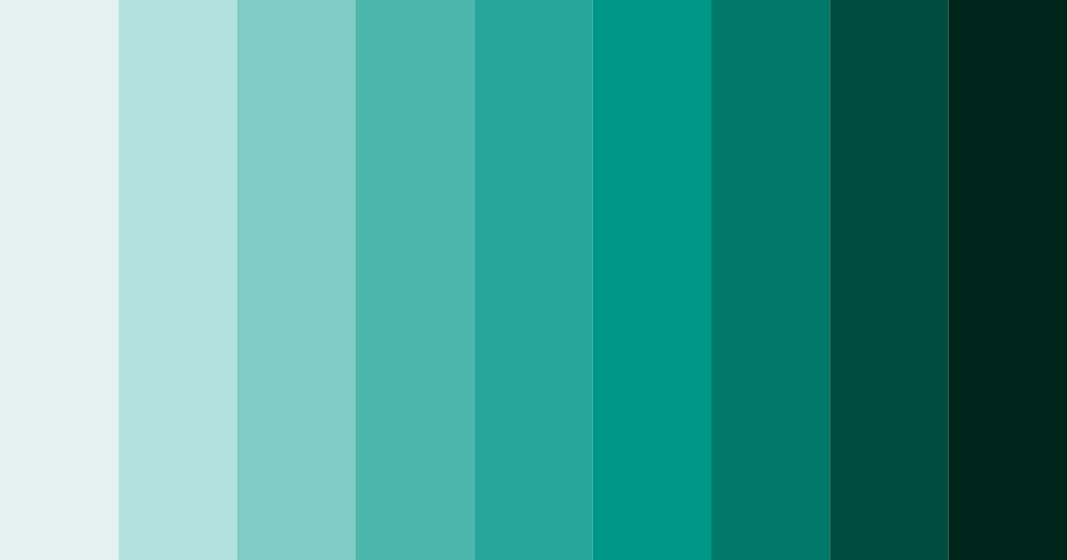 Download teal calm color palette PNG image (landscape)