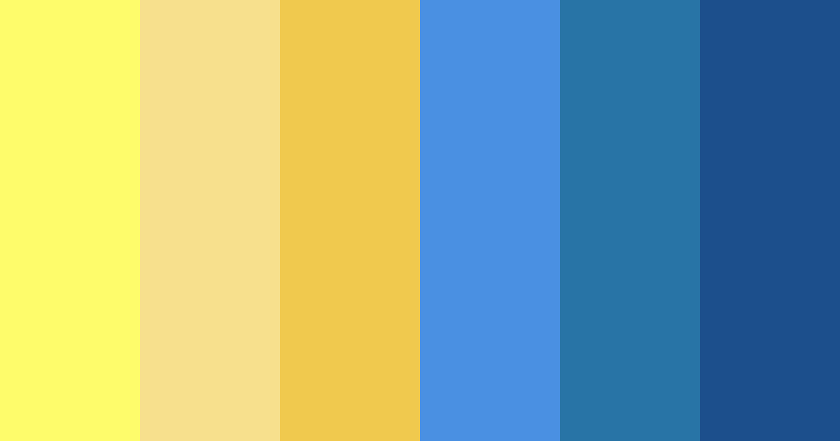 Download yellow blue color palette PNG image (landscape)