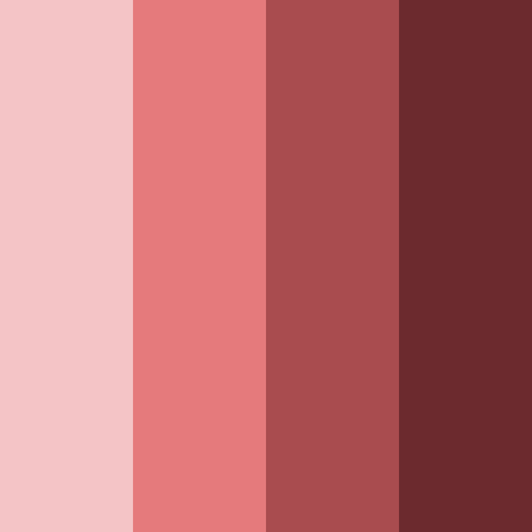 Download red shades color palette PNG image (square)