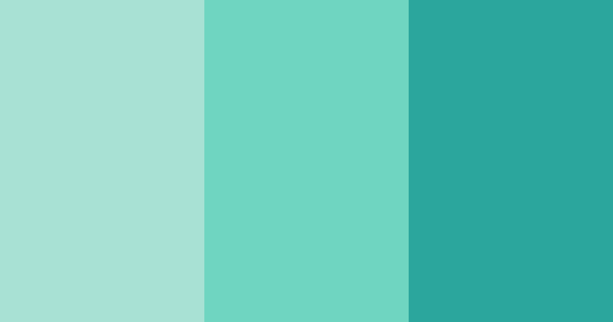 Download teal serenity color palette PNG image (landscape)