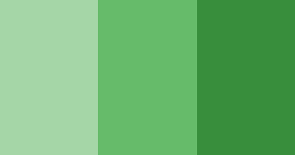 Download green shades color palette PNG image (landscape)