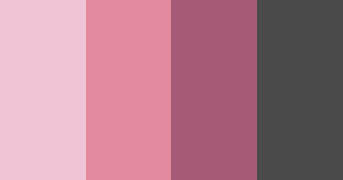 Download pink and dark grey color palette PNG image (landscape)