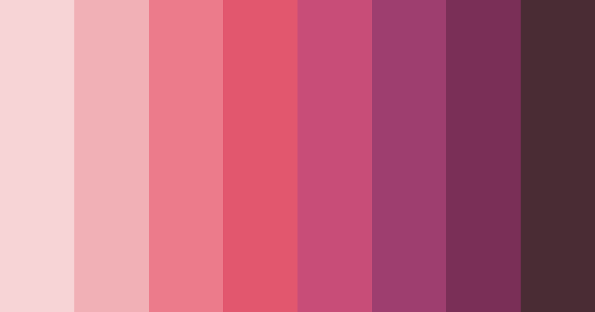 Download pink shades color palette PNG image (landscape)