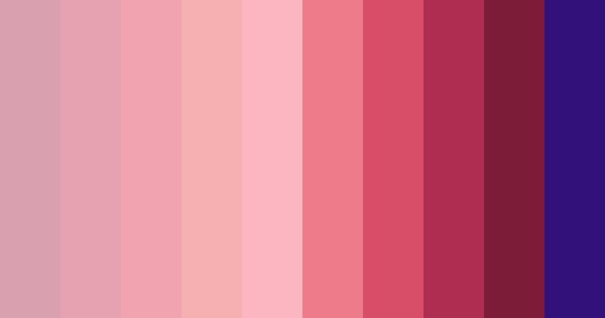 Download midnight rose serenade color palette PNG image (landscape)