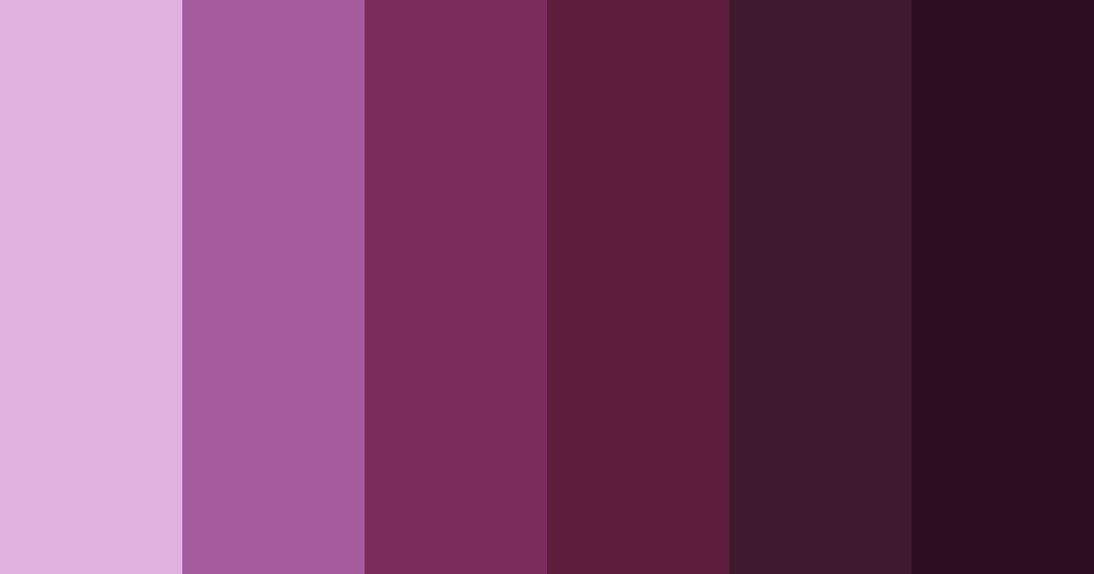 Download shades of purple color palette PNG image (landscape)