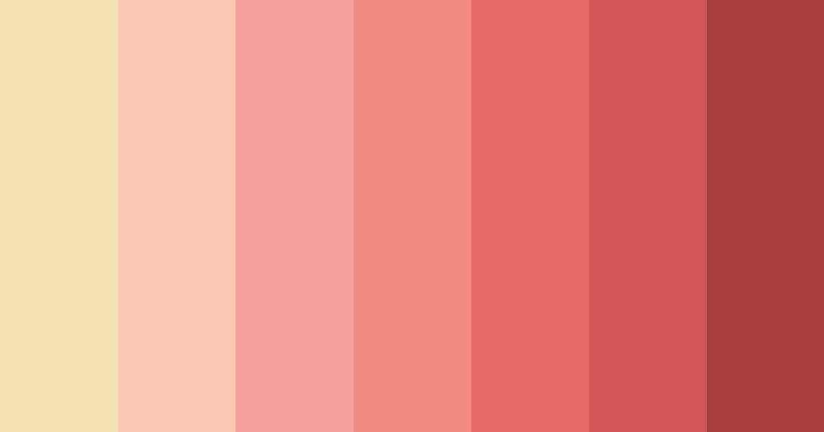 Download shades of red color palette PNG image (landscape)