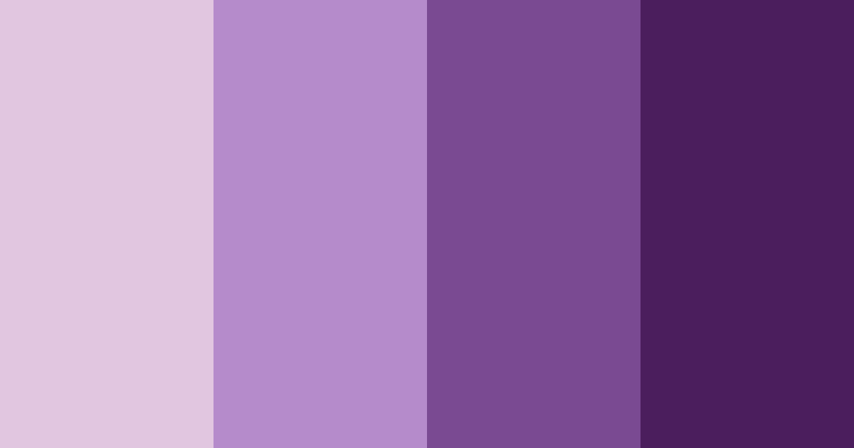 Download deep purple shades color palette PNG image (landscape)