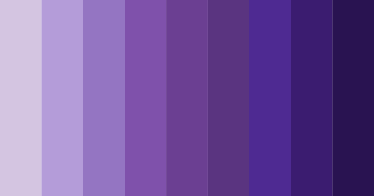 Download purple shades color palette PNG image (landscape)