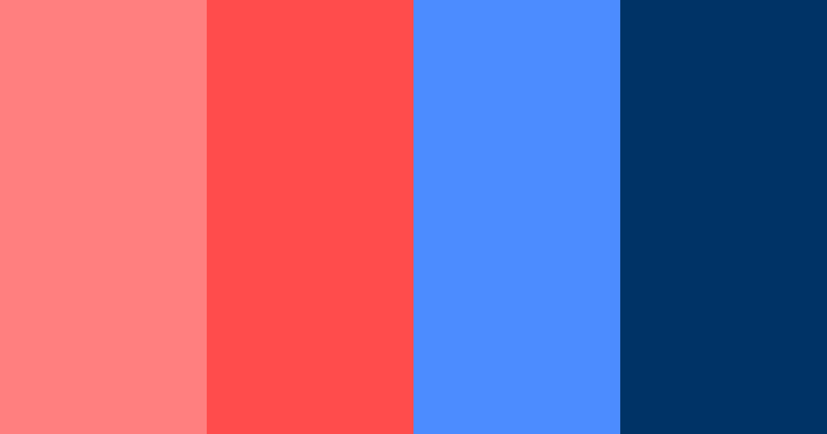 Download vibrant blue red color palette PNG image (landscape)