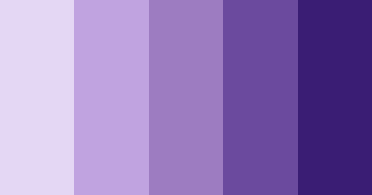 Download shades of purple color palette PNG image (landscape)