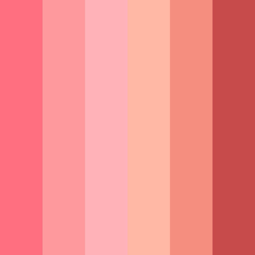 Download blushing sunset color palette PNG image (square)