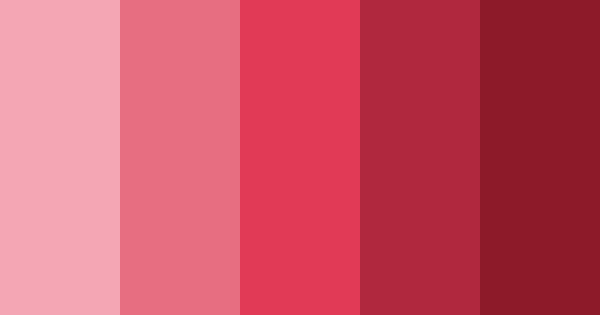 Download crimson blossom color palette PNG image (landscape)