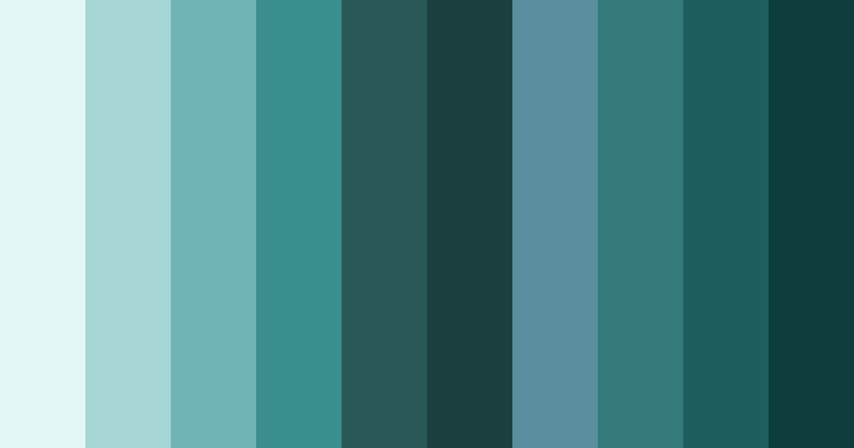 Download aqua spectrum color palette PNG image (landscape)