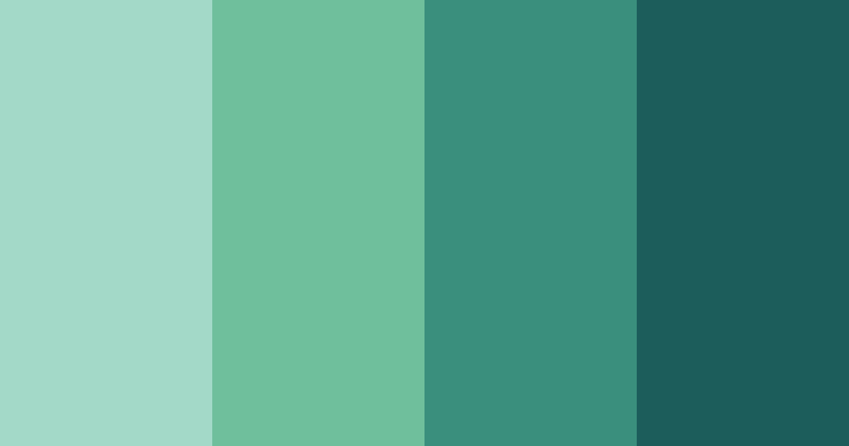 Download teal forest color palette PNG image (landscape)