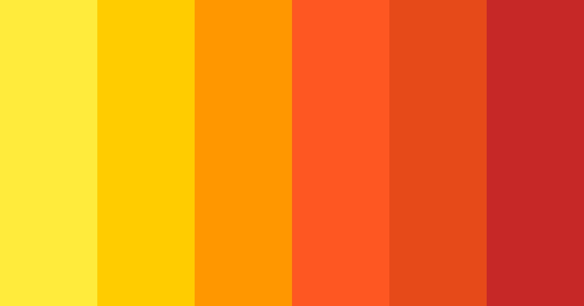 Download sunset orange color palette PNG image (landscape)