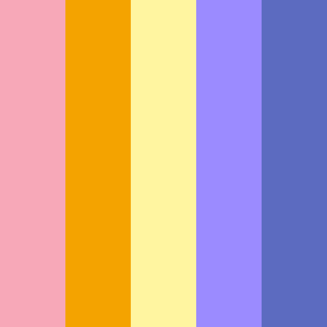 Download pink and blue harmony color palette PNG image (square)