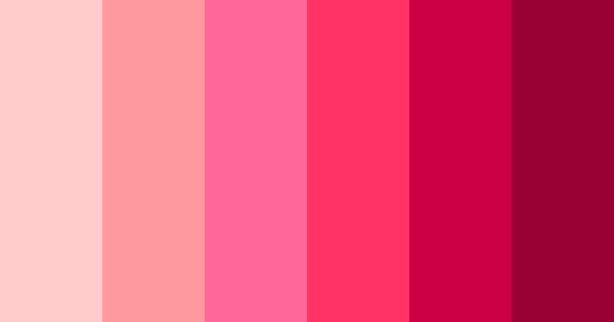 Download shades of pink color palette PNG image (landscape)