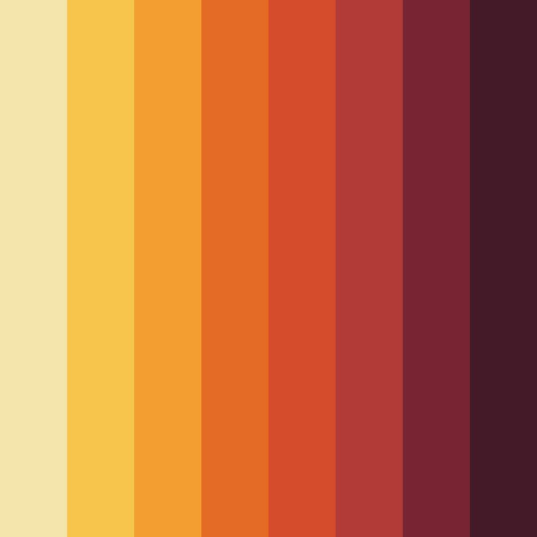 Download warm red color palette PNG image (square)