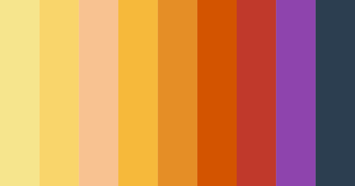 Download autumnal harmony color palette PNG image (landscape)