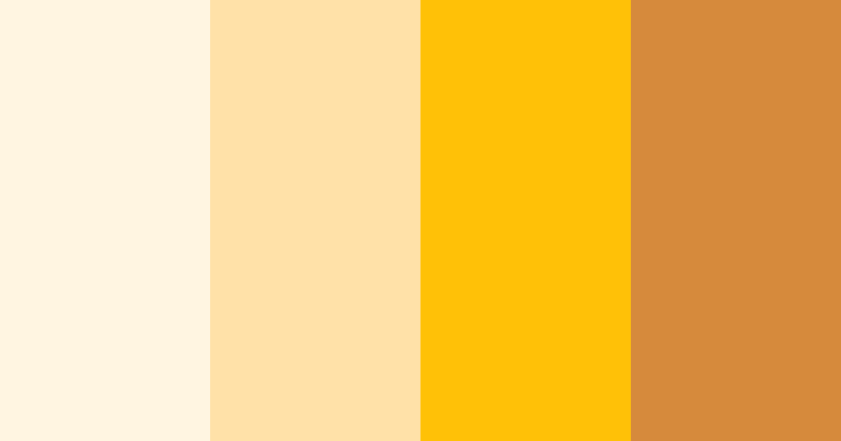 Download creamy sunrise color palette PNG image (landscape)