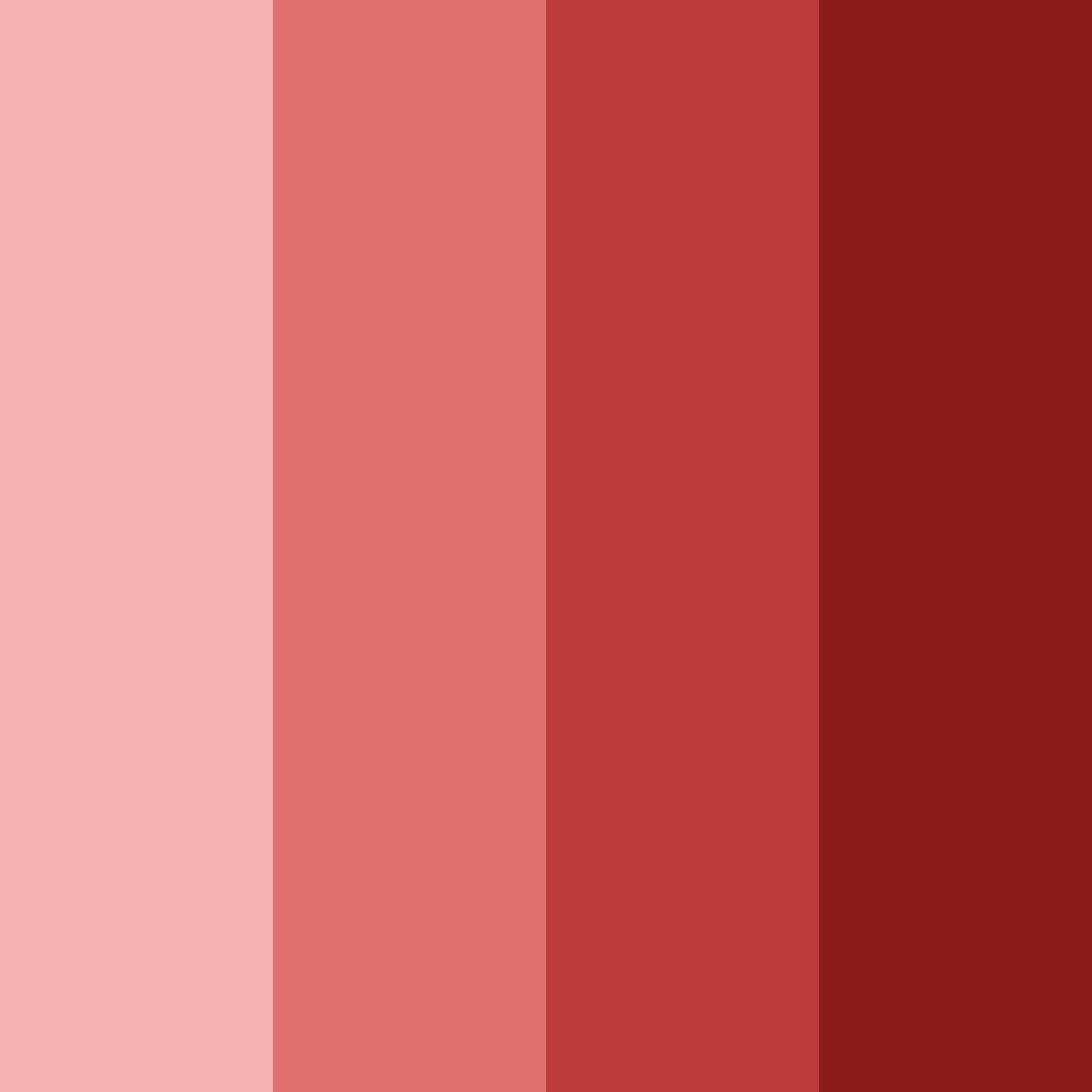 Download red sunset color palette PNG image (square)