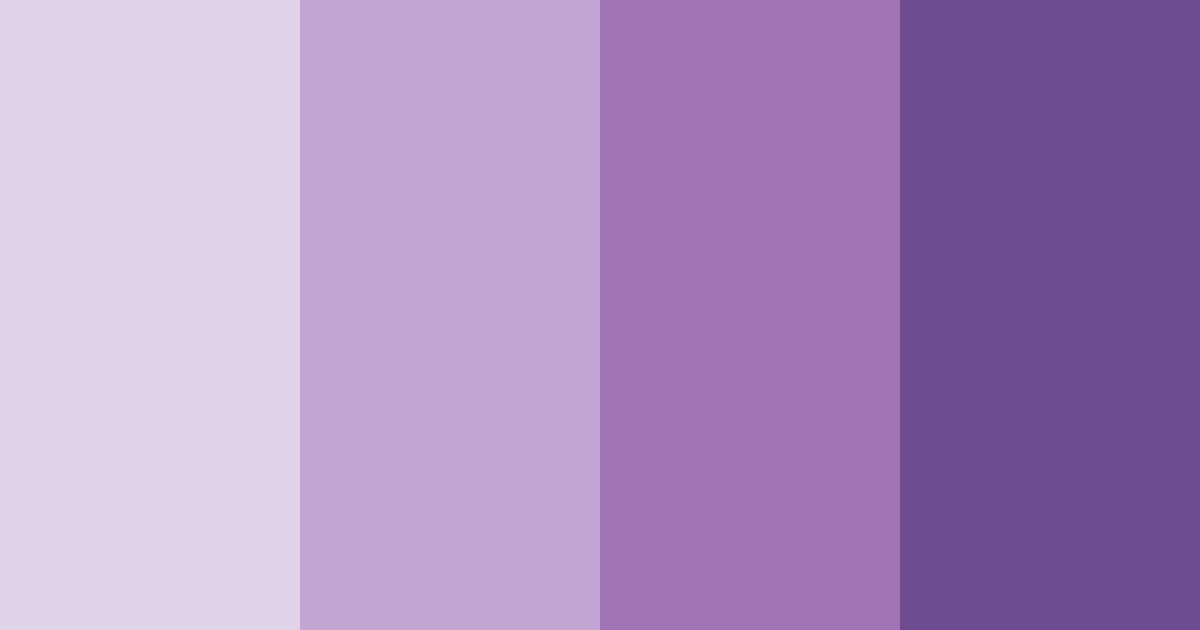 Download lavender serenity color palette PNG image (landscape)