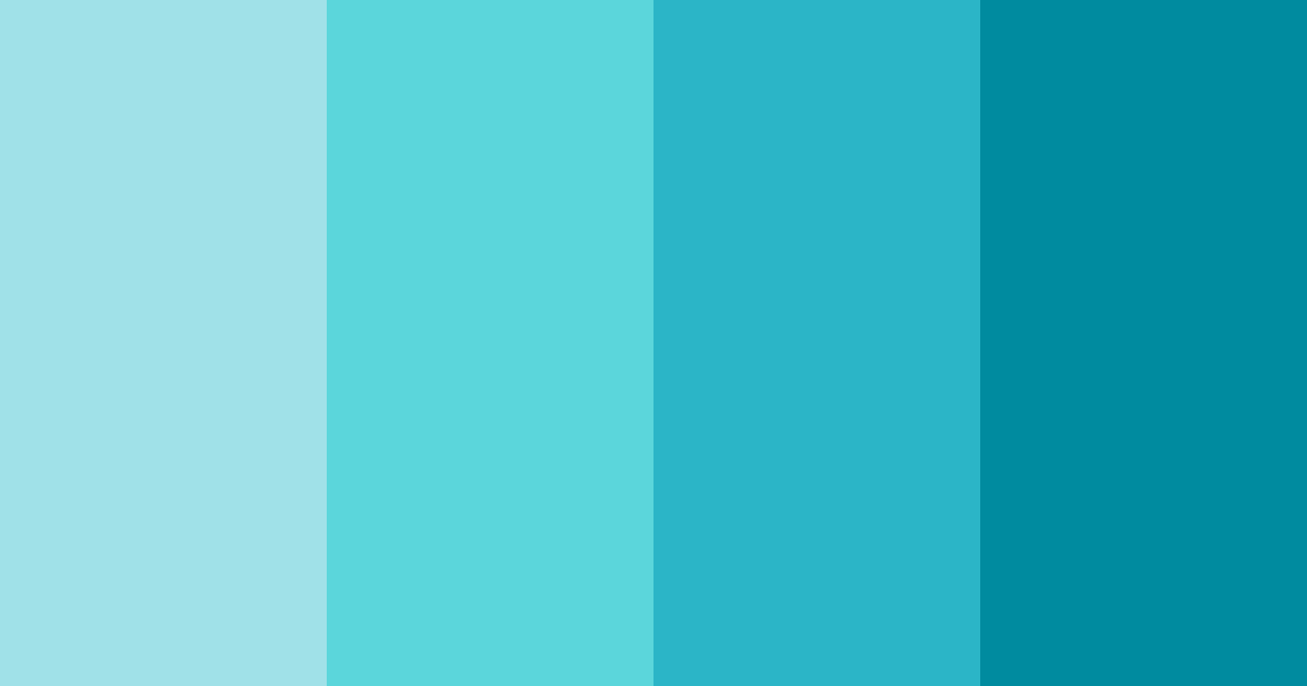 Download tropical aquatic bliss color palette PNG image (landscape)