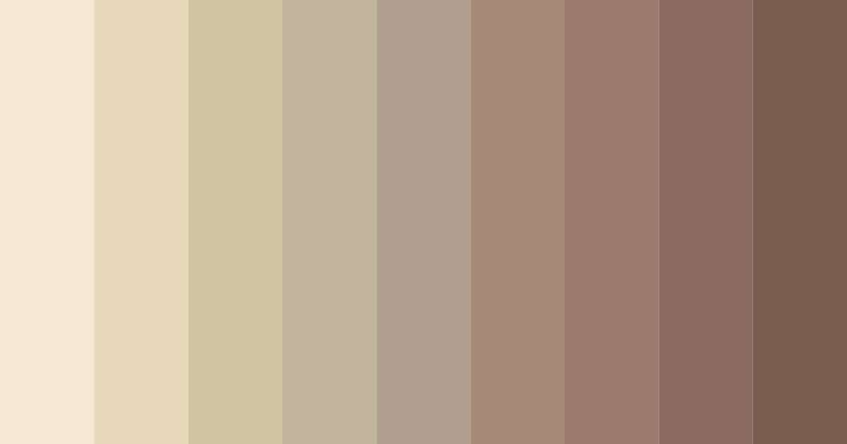 Download elegant beige color palette PNG image (landscape)