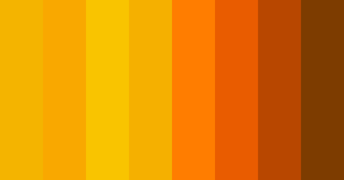 Download pumpkin glow color palette PNG image (landscape)