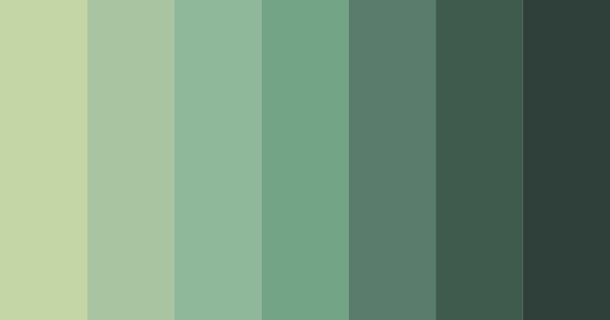 Download green zombie color palette PNG image (landscape)