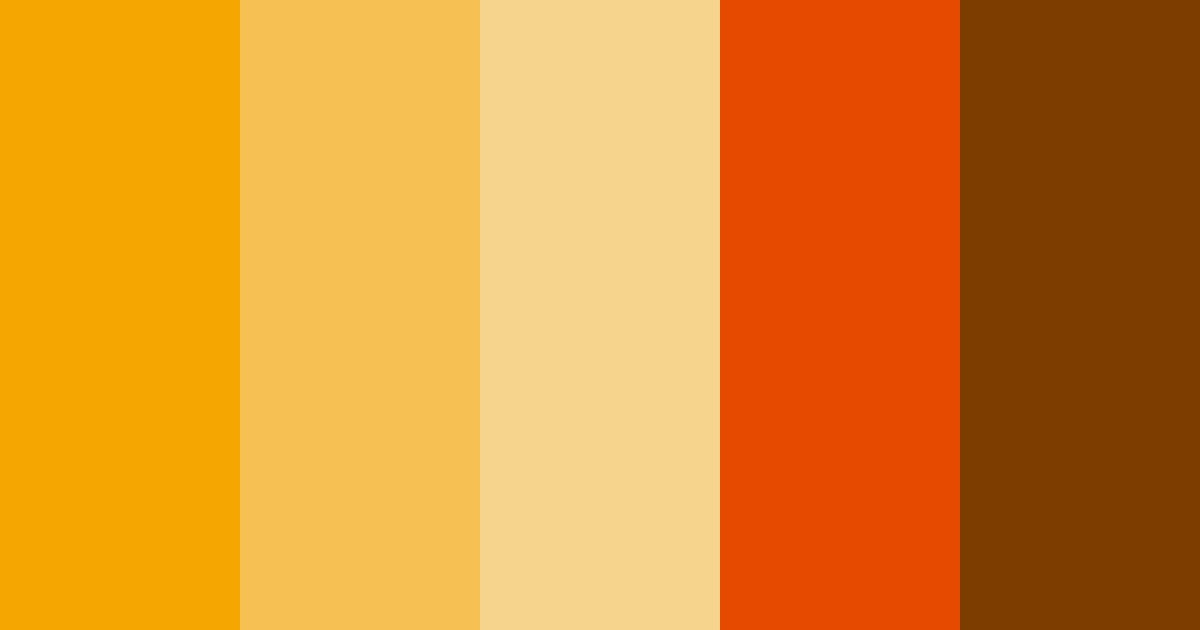 Download autumn ember glow color palette PNG image (landscape)