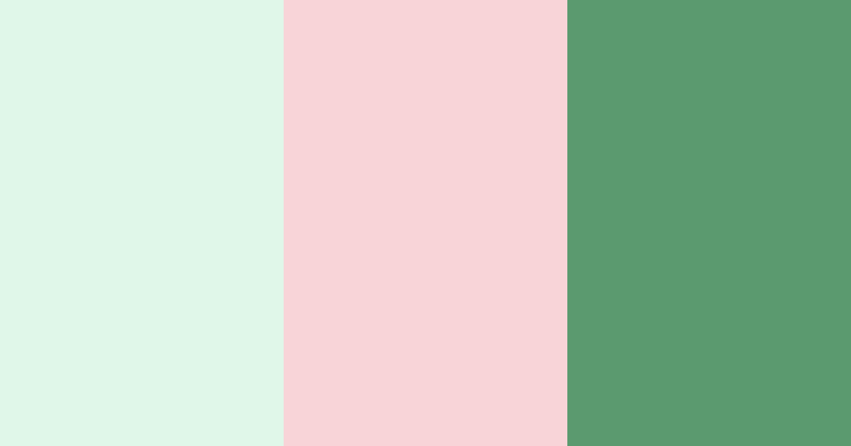 Download shades of green and pink color palette PNG image (landscape)