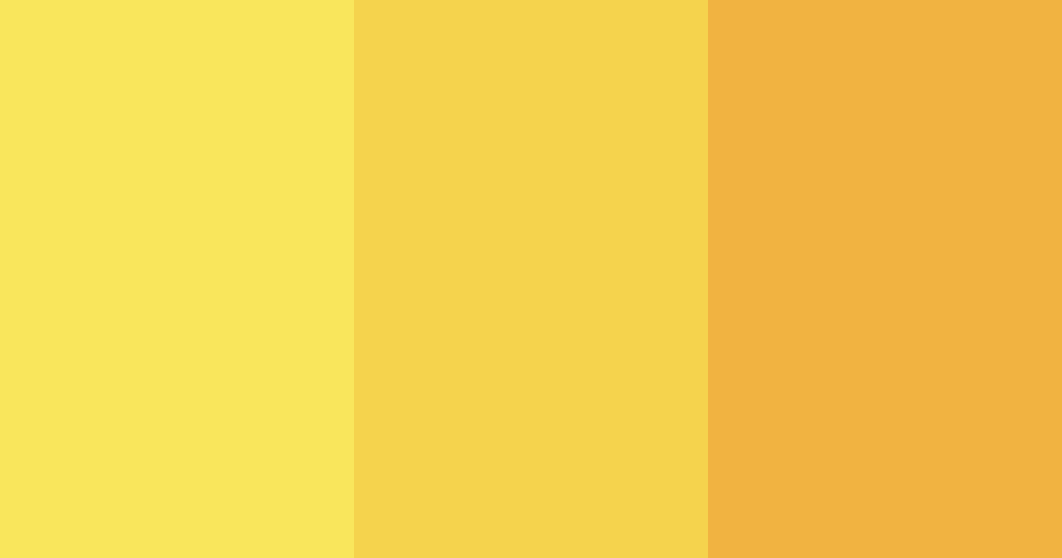 Download bright yellow color palette PNG image (landscape)