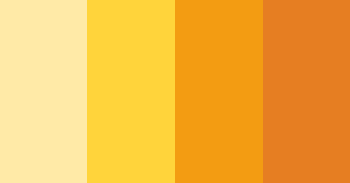 Download yellow sunset color palette PNG image (landscape)