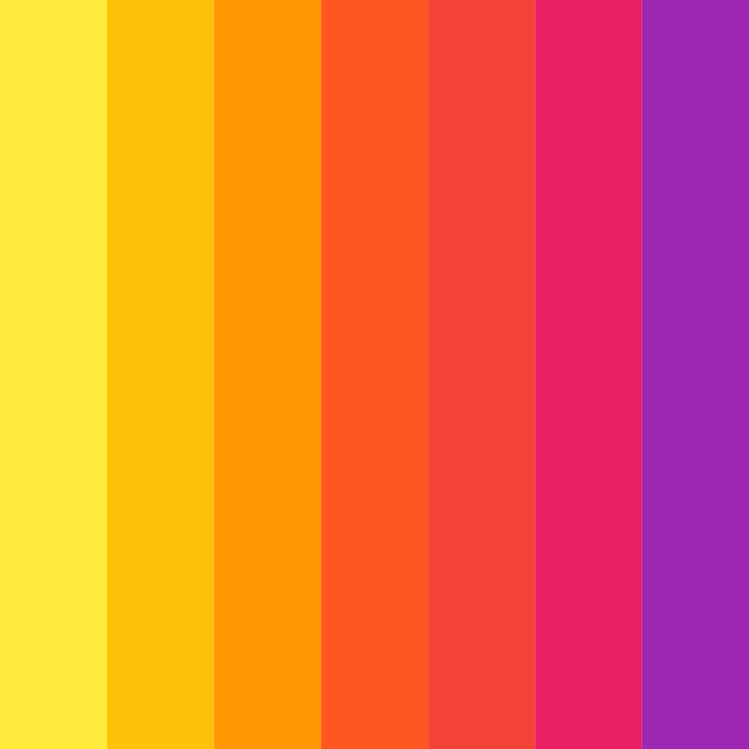 Download vibrant yellow color palette PNG image (square)