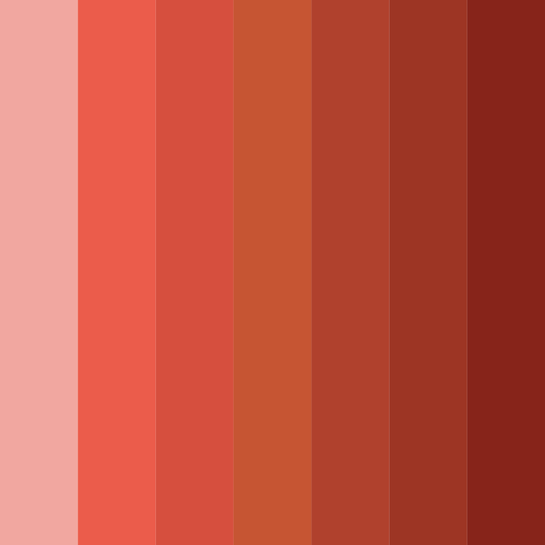 Download red shades color palette PNG image (square)