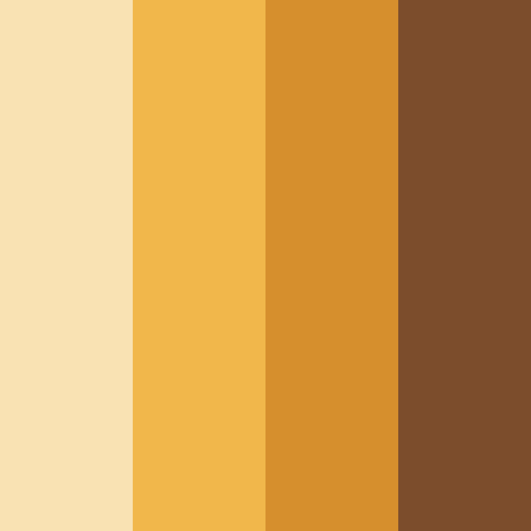 Download autumn harvest color palette PNG image (square)