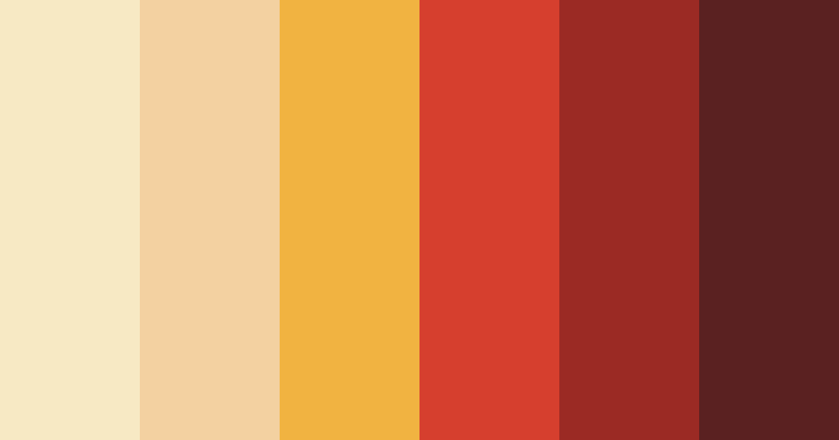 Download autumn ember glow color palette PNG image (landscape)