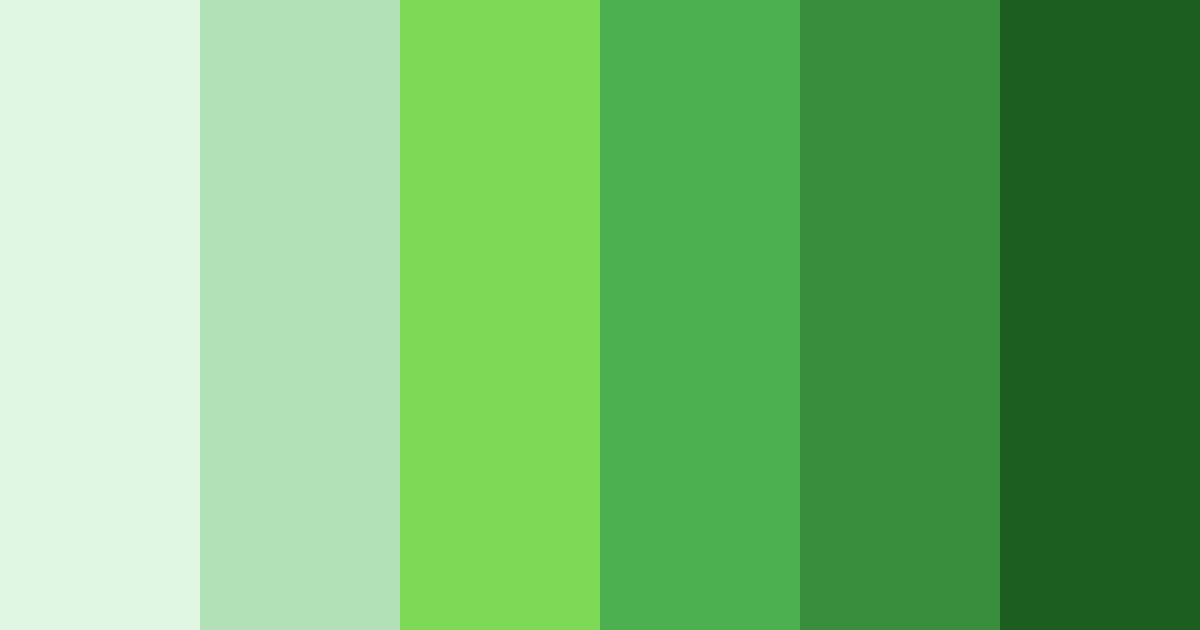 Download fresh green color palette PNG image (landscape)