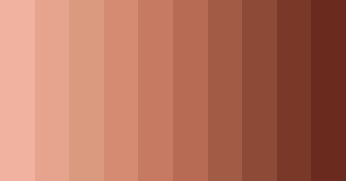 Download warm terracotta color palette PNG image (landscape)