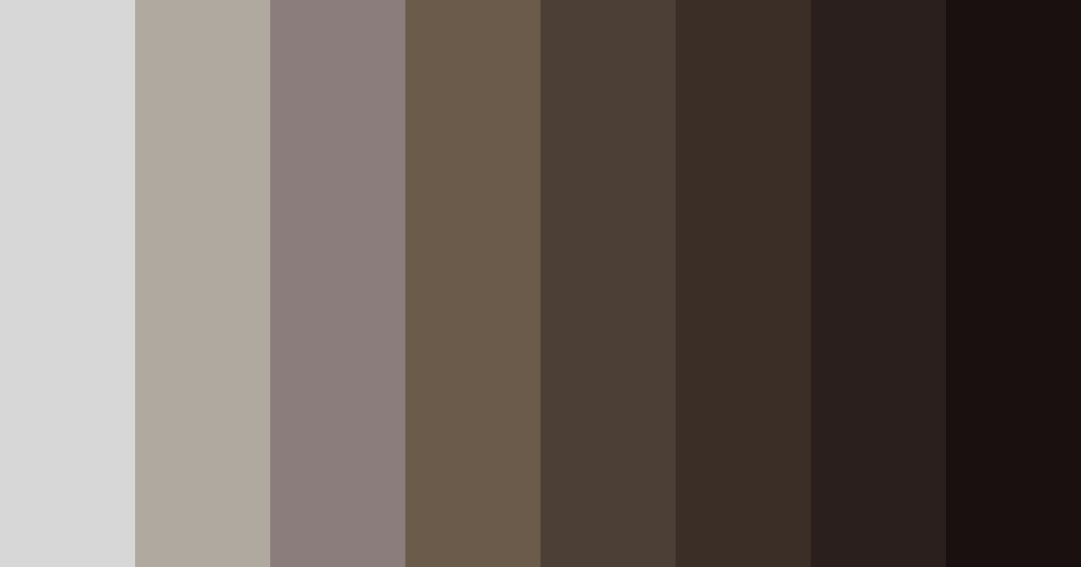 Download shades of gray brown color palette PNG image (landscape)