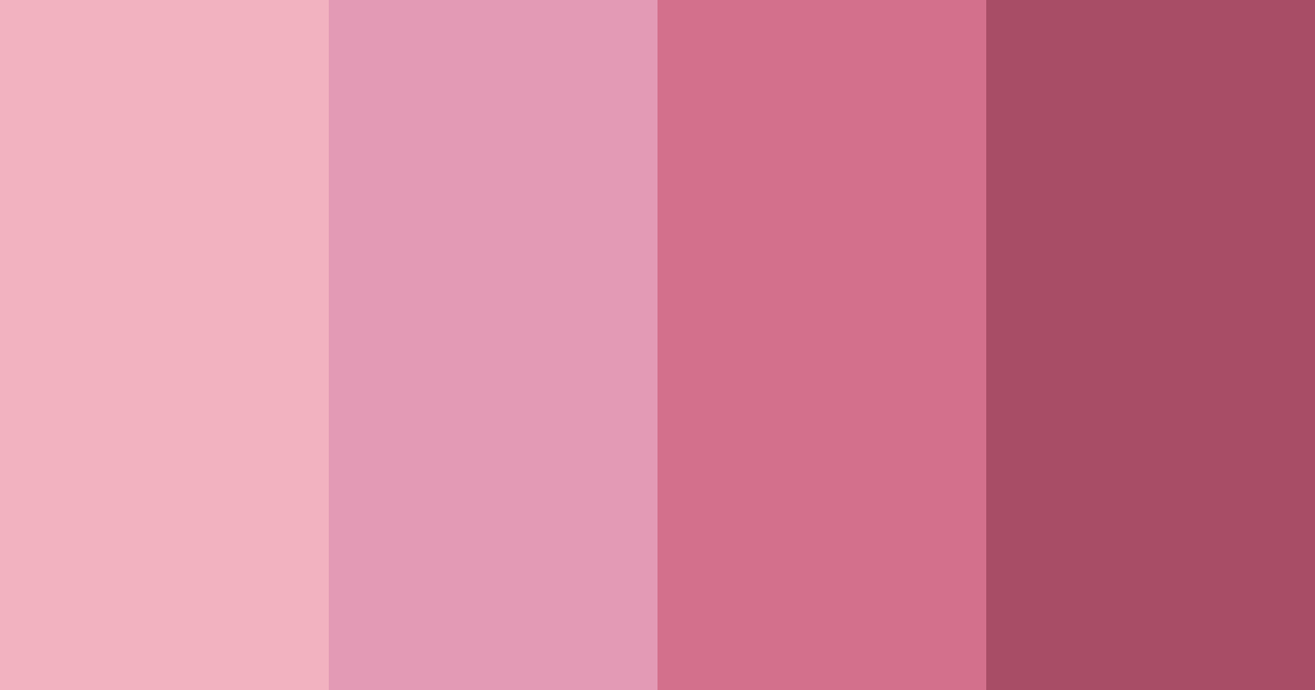 Download pink love color palette PNG image (landscape)