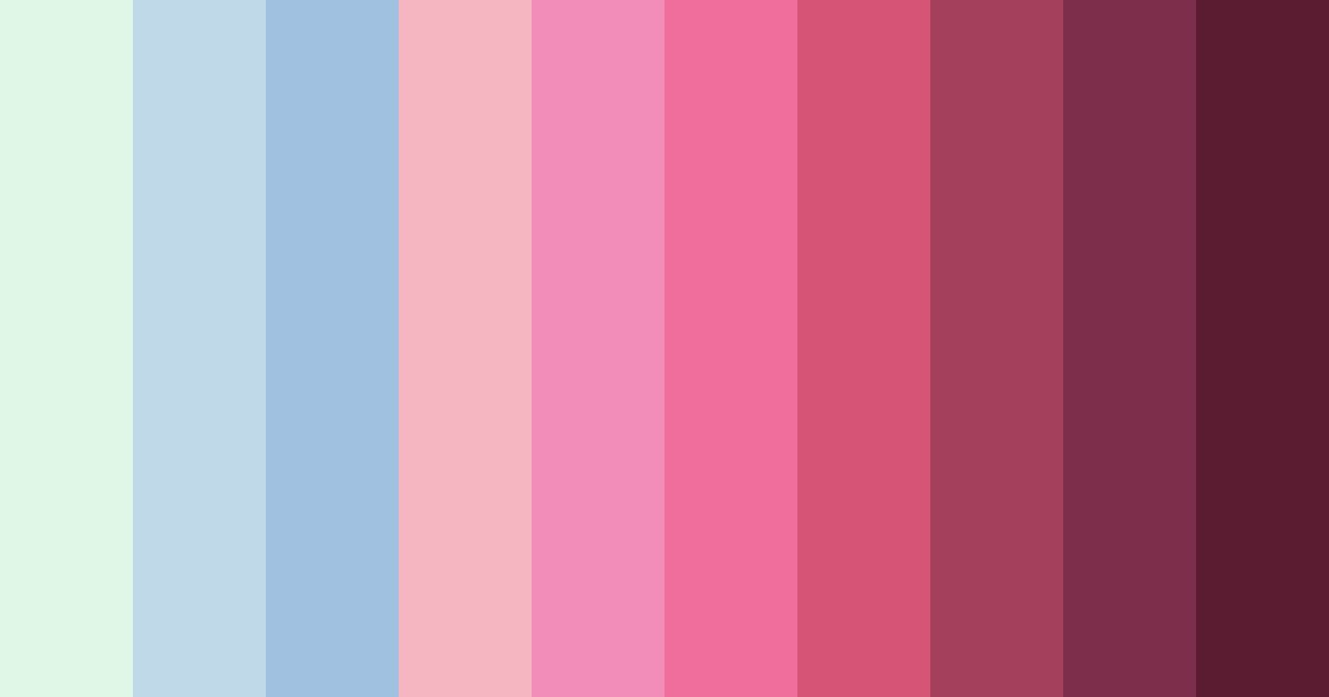 Download shades of green and pink color palette PNG image (landscape)